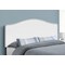 Monarch Specialties Bed, Headboard Only, Queen Size, Bedroom, Upholstered, Pu Leather Look, White, Transitional I 6012Q - alternate 3